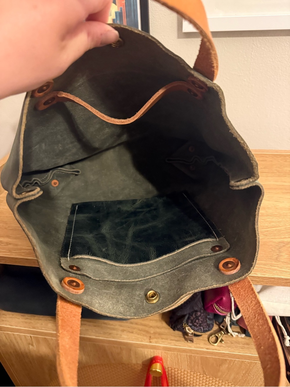 EUC KMM Eucalyptus Mini Tote NO STRAP - Picture 8 of 8